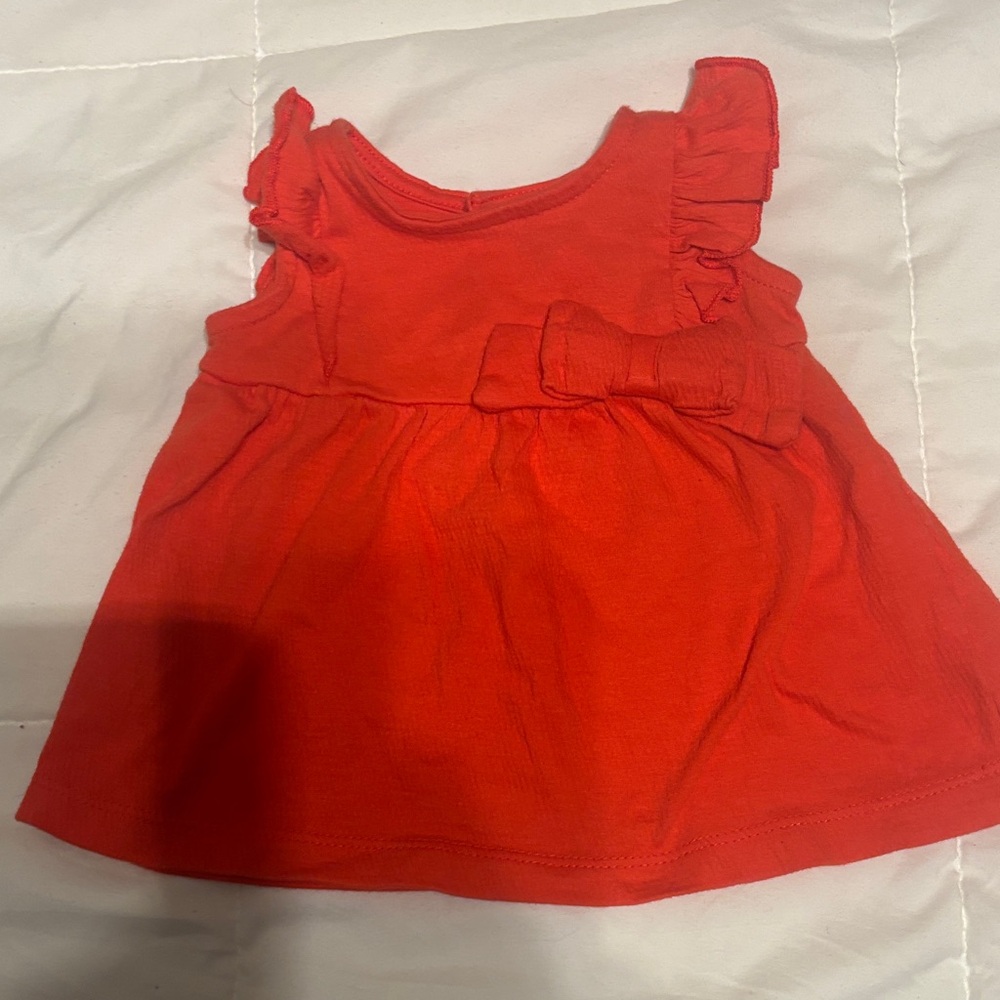 Casual Kids Dress in Vibrant Red